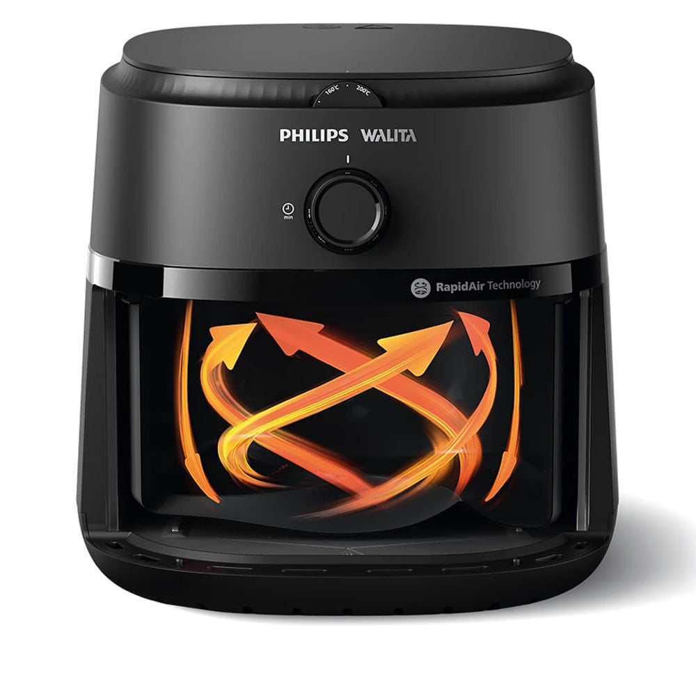 Fritadeira Philips Walita Airfryer 6,2 Litros Série 1000 NA130/09 - Preta