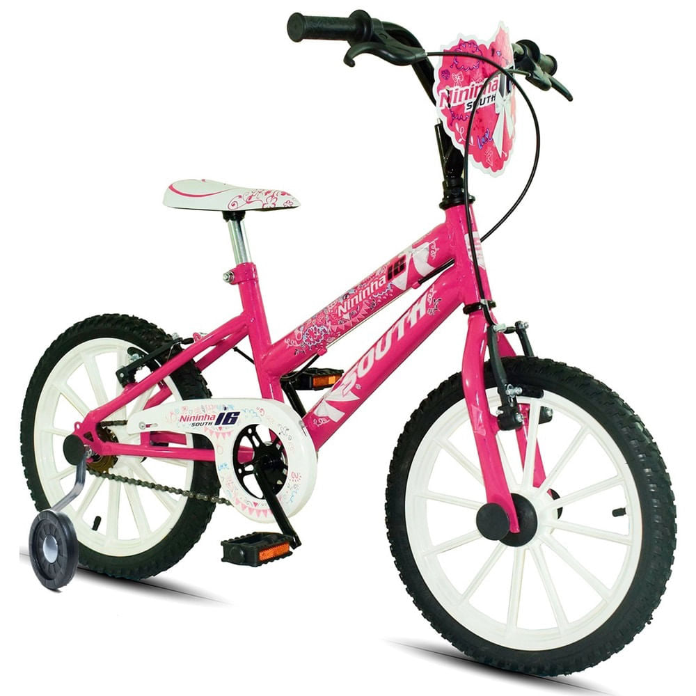 Bicicleta South Bike Infantil Nininha Aro 16 - Rosa Pink