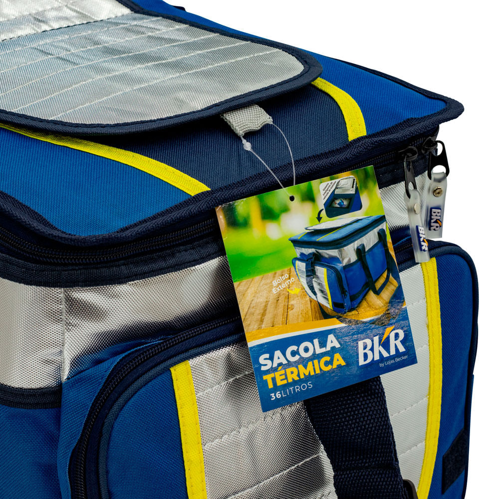 Sacola Térmica BKR 36L - Azul e Prata