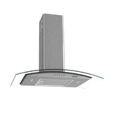 Coifa Nardelli Vidro Curvo Clean Kromanox 80cm