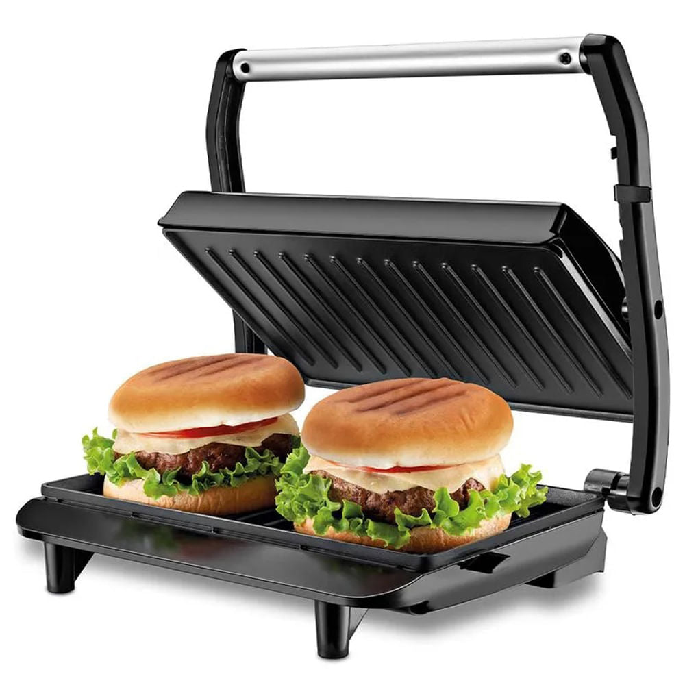 Press Grill Master Mondial PG-01 - Inox com Preto