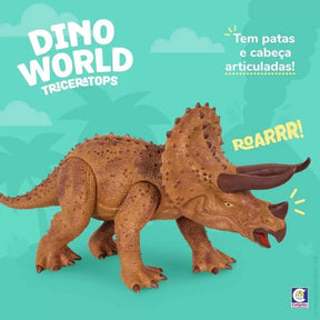 Dinossauro Cotiplás 2088 Dino World Tyrannosaurus Rex - Marrom