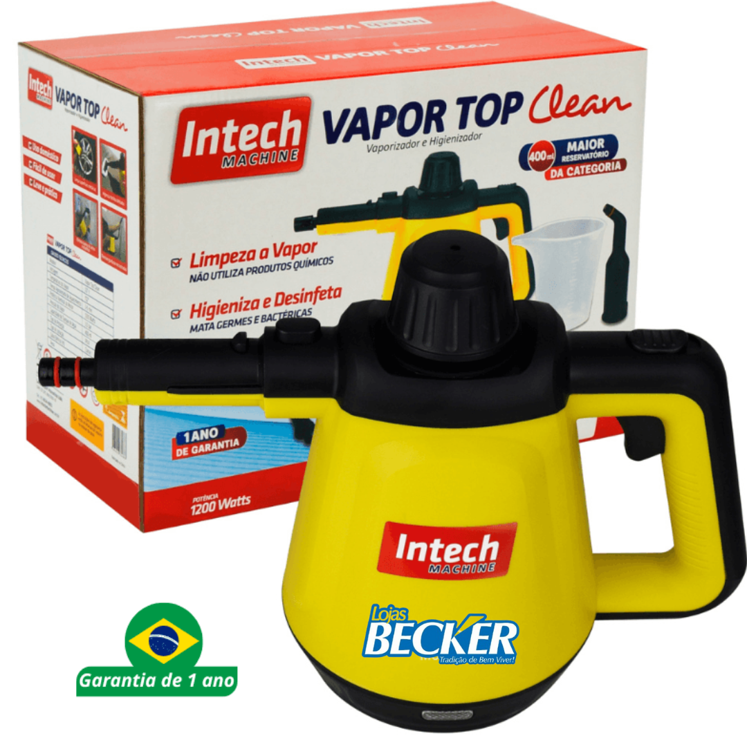Limpador à Vapor + 9 acessórios + 1 Brinde na sua primeira compra